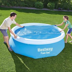 Bestway - Solar Zwembadzeil - Ronde Zwembaden 305 CM - Warmte-Isolerend - Voorkomt Vervuiling