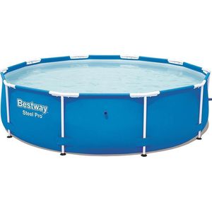 Bestway Steel Pro Frame Pool Zonder Pomp Rond 305x76cm Zwembad Blauw