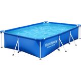 Bestway - 56404 Frame Pool Rechteck 300x201x66cm Stahlrohrbecken Schwimmbecken
