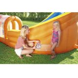 H2OGO! The Hurricane Tunnel Blast Water Park - opblaasbaar waterpretpark - met waterglijbaan - met klimwand - 420cm breed x 320cm lang x 260cm hoog