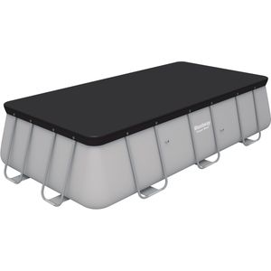 Zwembadafdekking Met Zwart, Afdekking Voor Buitenzwembad 4 X 8 M Pvc P 010558324019