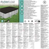 Bestway - 58442 Flowclear PVC-Abdeckplane schwarz für 282 x 196 cm Power Steel Pools