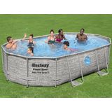 BESTWAY Power Steel ™ Swim Vista Ovaal Zwembad - 488 x 305 x 107 cm