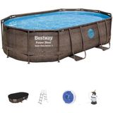 BESTWAY Power Steel ™ Swim Vista Ovaal Zwembad - 488 x 305 x 107 cm