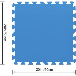 Bestway Flowclear - Zwembad tegels - Vloerbescherming - Set van 9 stuks - 50 x 50 cm - 2.25 m2
