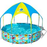 Bestway My First Frame Pool - Zwembad met zonnescherm - Kinder Zwembad - 244cm - Rond zwembad