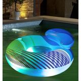 Bestway 43252 heldere zwemring met led-licht 254 x 142 cm, kleur