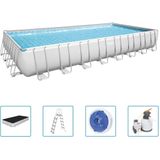 Bestway Power Steel - 956 x 488 x 132 cm - Set inkl. Sandfilteranlage