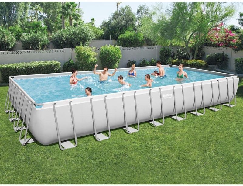 Bestway Power Steel - 956 x 488 x 132 cm - Set inkl. Sandfilteranlage