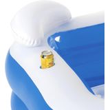 Bestway - Planschbecken Family Pool Fun 213 x 206 x 69 cm Blau