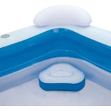 Bestway - Planschbecken Family Pool Fun 213 x 206 x 69 cm Blau