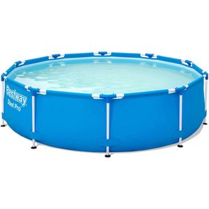 Zwembad met metalen structuur, rond, blauw, 305x76 cm, Bestway Steel Pro