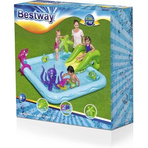 Bestway Aquarium speelcentrum zwembad, PVC, 239 x 206 x 86 cm, 308 L, meerkleurig - meerkleurig Synthetisch materiaal 92905
