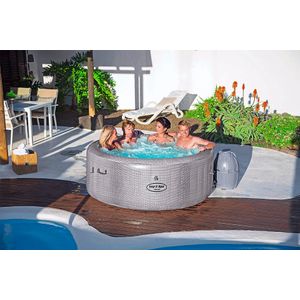 Bestway® LAY-Z-SPA® Whirlpool Cancun AirJet™ 180 x 66 cm, rond bubbelbad, Rattan optiek
