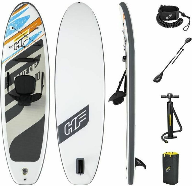 Hydro-Force™ SUP Allround Board-Set White Cap mit Sitz 305 x 84 x 12 cm