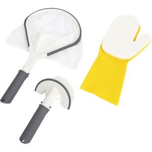 Bestway - Schoonmaakset Lay-Z-Spa - 3 Stuks - Schepnet - Schoonmaakborstel - Schrobwant