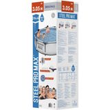Bestway 56406 Steel Pro Max Ø305x76cm Runder Rohrpool Ohne Filter/reinigung
