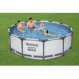 Bestway Pool »Steel ProMAX™«, Stahlrahmenpool-Set, Filterpumpe, Sicherheitsleiter 366x100 cm