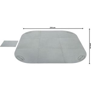 Bestway floor protector Lay-Z-spa grijs 216 x 216 cm