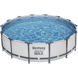 Zwembad Bestway Steel Pro Max Set Rond Grijs 