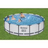 Zwembad Bestway Steel Pro Max Set Rond Grijs 