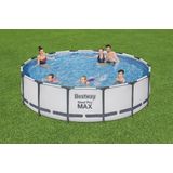 Zwembad Bestway Steel Pro Max Set Rond Grijs 