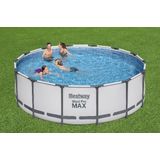 Bestway - Steel Pro MAX - Opzetzwembad Inclusief Filterpomp en Accessoires - 427x122 cm - Rond