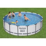 Bestway - Steel Pro MAX - Opzetzwembad inclusief filterpomp en accessoires - 488x122 cm - Rond