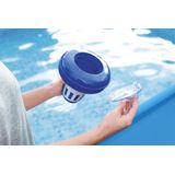 Bestway - FlowClear Chloordrijver - Chloortabletten 200 Gram - Gereguleerde Chloor Afgifte - Transparante Deksel - Zwembad,blauw