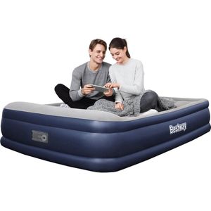 Bestway Tritech™ Vento opblaasbaar bed met geïntegreerde elektrische pomp, 203 x 152 x 46 cm