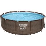Bestway Steel Pro MAX zwembad - 366 x 100 cm (Rotan)