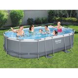 Bestway - Power Steel Oval Frame Pool Set 488 x 305 x 107 cm (56448GS)