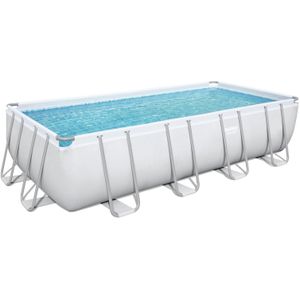 Bestway - Power Steel - Opzetzwembad inclusief filterpomp en accessoires - 549x274x122 cm - Rechthoekig