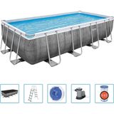 Bestway Power Steel - 549 x 274 x 122 cm Rattan - Set