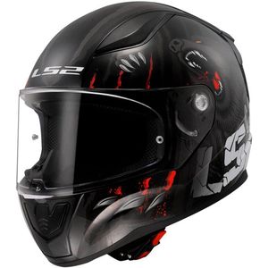 LS2 - Rapid II Claw - Scooterhelm - Zwart/Rood - Polycarbonaat