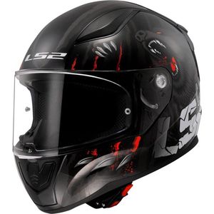 LS2 - Rapid II Claw - Motorhelm - Zwart/Rood - Polycarbonaat
