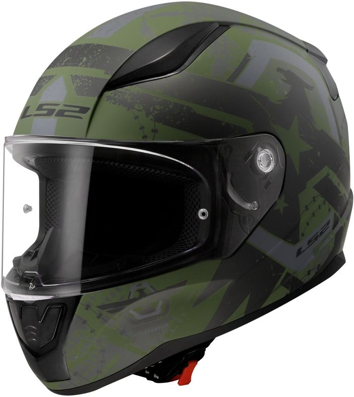 LS2 - Rapid II FF353 - Helm - Zwart/Rood - Polycarbonaat