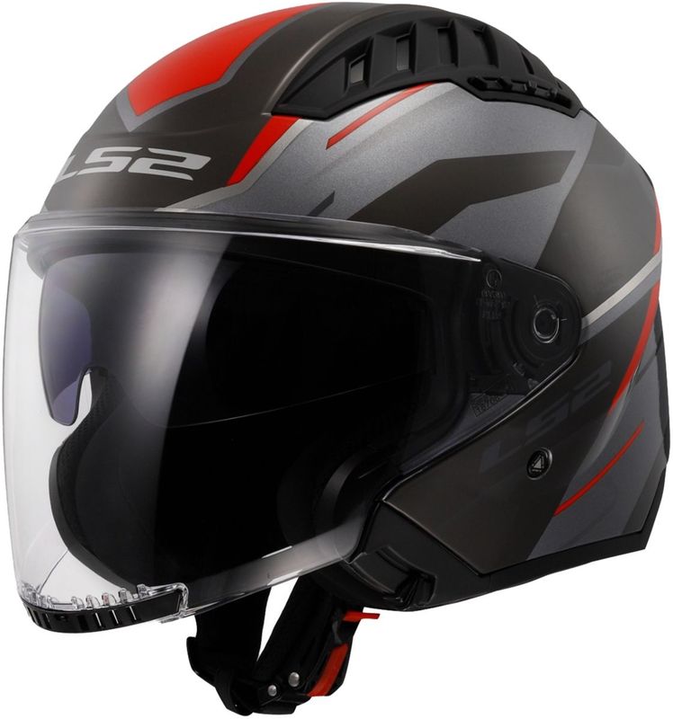 LS2 - OF600 Copter II - Jethelm - KPA Schaal - Intern Zonnevizier - 1200 gram