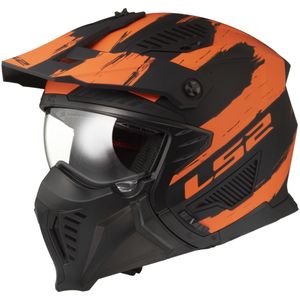 LS2 - Drifter - Motorhelm - Zwart - ECE 22.06 - Verwijderbaar Kinstuk