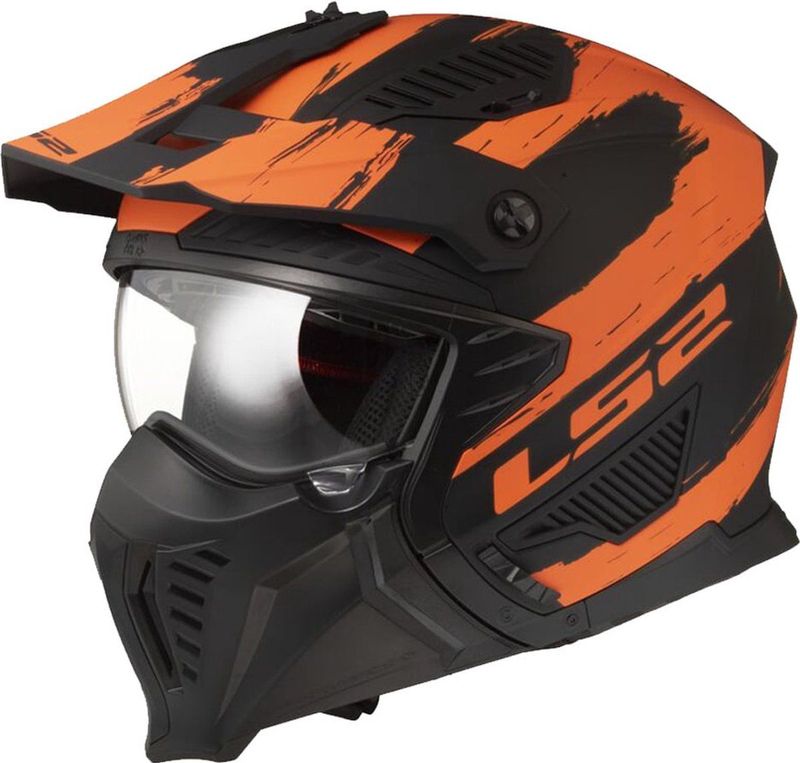 LS2 - Drifter - Motorhelm - Zwart - ECE 22.06 - Zonnevizier
