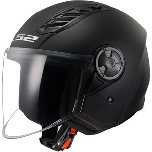 LS2 - Airflow II OF616 - Motorhelm - Mat Zwart - Polycarbonaat