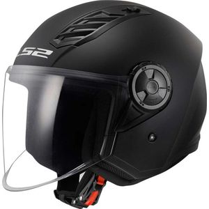LS2 - Airflow II OF616 - Motorhelm - Mat Zwart - Polycarbonaat
