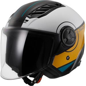 Jethelm LS2 OF616 Airflow II Cover Wit-Bruin