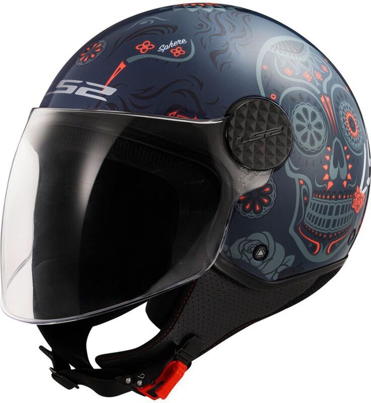 LS2 - OF558 Sphere Lux II Maxca - Open Helm - Kinetic Polymer Alloy - Zwart
