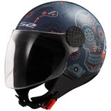 LS2 - Sphere Lux II Maxca OF558 - Motorhelm - Blauw en Oranje - Polycarbonaat