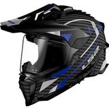 LS2 - MX701 - Helm - Zwart / Blauw - Materiaal: Polycarbonaat