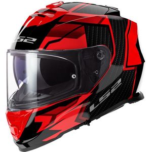 LS2 FF800 Storm II Tracker Black Red-06 3XL - Maat 3XL - Helm