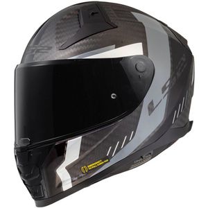 LS2 - FF811 Vector II Carbon - Integraalhelm - Mat Zwart/Grijs