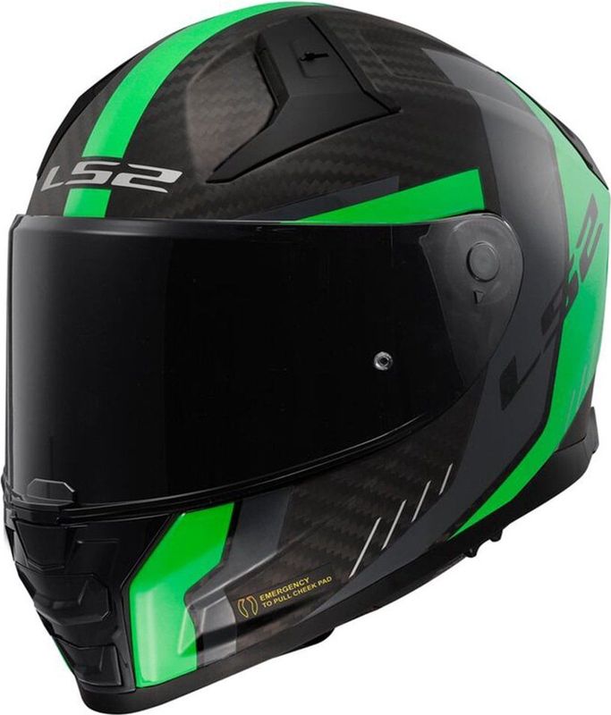 LS2 - FF811 Vector II - Integraalhelm - Fluo Groen