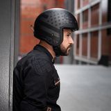 LS2 Helm Spitfire II Black Flag OF599 mat zwart maat XL